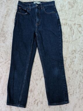 Abercrombie & Fitch Dark Indigo Straight Leg Jeans